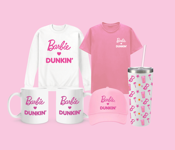 Celebrate National Pink Day with New Barbie® x Dunkin'® Merch
